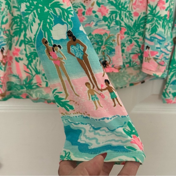 Lilly Pulitzer Vibrant Green and Pink Top - Picture 6 of 10